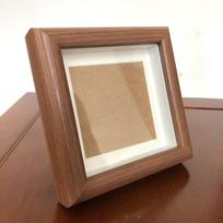 4 colių medinis kvadratinis nuotraukų rėmelis „pasidaryk pats“ ekspozicijai 【1 pc】Square 4-inch (inner diameter 10*10cm) beige