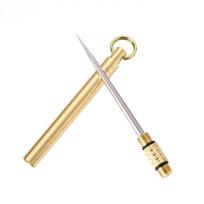 Premium Portable Pocket Toothpick Holder with Stainless Steel Toothpicks for Outdoor Camping and Everyday Use One Size