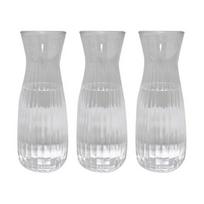 3/5/10 vnt. Plastikinė vaza Skaidrios spalvos Vienos gėlės vaza Lengva, lygi, daugkartinio naudojimo vaza Stalo dekoracija 3pcs