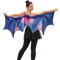 One Size Women's Dragon Horn Wings Halloween Decoration Cosplay Costumes Dragon Demon Wings  Adult violetinė