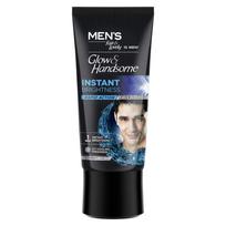 Glow & Handsome Instant Brightness Rapid Action Men Facewash 50g Gentle Cleansing Cold Refreshing Daily Skin Care Pack