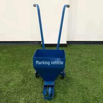 Push-Type Line Marking Machine for Sports Fields and Parking Lots mėlyna/raudona