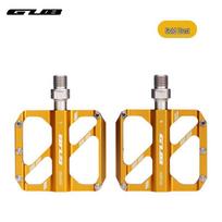 GUB GC-071 Folding Bicycle Pedals, Mountain/Road Bike, CNC Aluminum, 3 Bearings, Anti-slip.
