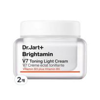 Dr.Jart+ Brightamin V7 Toning Light Cream 15ml × 2 – Brightening Tone-Up Moisturizer Twin Set white