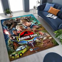 Classic Jurassic Park Dinosaur Movie Tyrannosaurus Rex Rug for Bedroom Living Room Sofa Home Doormat Decor,Non-slip Floor Mat 40x60cm( 15x23in )