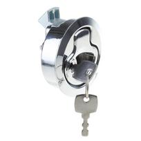 Home RV Cabinet Push Button Latch Lock Hatch Catch Flush Door Lock Knob Fit for Cupboard Motorhome-Caravan Camper Handle