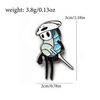 Hollow Knight Keychain Pendant Necklace - Protagonist Design OPP bag packaging black