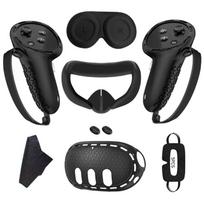 7in1 Complete VR Accessory for VR Headset Controller Grip Silicone Cover,Face Mask, Lens Protector,Disposable Eye Cover juoda