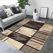 Geometrinis abstraktus virtuvės kilimėlis, minkštas sutirštintas virtuvės grindų kilimėlis, atsparus vandeniui, neslidus, alyvai atsparus grindų kilimėlis  40*60cm gray