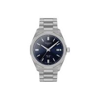 TISSOT PRC100 Solar Quartz Movement Men's Watches Watch 39mm Blue Dial Stainless Steel Watchband T151.422.11.041.00 Blue Dial gray