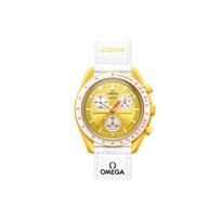 Swatch X Omega Biokeraminis MoonSWATCH Misija į Saulę SO33J100 SO33J100 Yellow Watch Dial