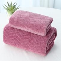 Temu Coral Fleece Bath Towel Set - Wheat Ear Style, Large Towels Towel [35*75]