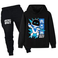 PB1339 Children Fashion Boys Girls Astro Bot Printed Long Sleeves Hoodie Pants Clothes Sets 110cm