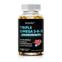 Triple Omega 3-6-9 Complex 120 Softgels Dietary Supplement 120 capsules