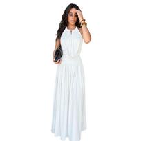 European & American Elegant Halter V-Neck Pleated Wide-Leg Two-Piece Set XXL balta