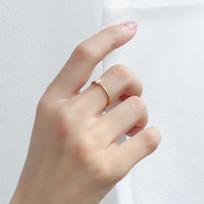Ring tail ring ins wind stainless steel titanium steel 18k gold simple A160 light luxury high-end titanium steel does not fade No. 5