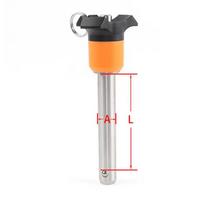 Diameter 5/6/8/10/12/14/16mm Ball Lock Pin High Quality Safety Pin Stainless Steel Quick Release Pin Push Button Mechanism With Ring A5-L10mm mėlyna