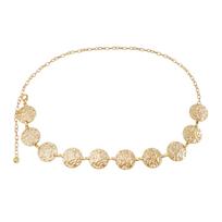 Summer Spice Girl Wind Beach Metal Waist Chain Stylish Simple Sexy Body Chain Accessories auksas