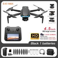 New S-X1 MAX GPS Drone Professional 4K Camera 3-axis gimbal Aerial FPV Brushless with Large Screen Remote Control Folding Dron Other