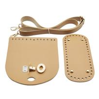 Bag Accessories PU Leather Replacement Bag Strap Handbag Woven Bag Bottoms Handmade chaki