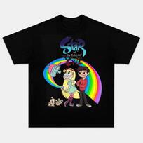 Star vs the Forces of Evil Movie Cartoon T-Shirt Unisex Short Sleeve Shirt S-5XL S įvairiaspalvis