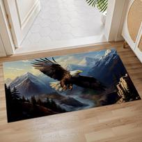 Dog Rottweiler Indoor Door Mat, Floor Area Rug for Entryway, Living Room,Non-Slip Doormat, Animal Design Home Decor Rug Gifts 40x60CM