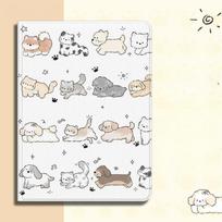With Pencil Holder Cover for IPad 10th Gen Case 2022 Air6 5 4 10.9 Air 2/3 10.5 IPad 2017 2018 9.7inch 10th Funda Cute Puppy ipad mini6 8.3