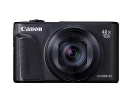 Canon PowerShot SX740 HS Kompaktiškas skaitmeninis fotoaparatas, 40x optinis priartinimas, 4K vaizdo įrašymas, Juodas, Priartinimas, Įrašymas, Wi-Fi (PSSX740HSBK) juoda