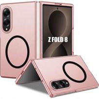 Case for Samsung Galaxy Z Fold 8, Rigid Shockproof Protection with Magnetic Ring - Pink rožinė