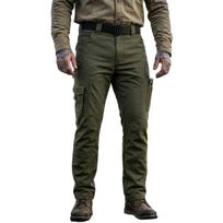 Men's Cargo Pants Multi-Pocket Retro Color for Outdoor Work L armijos žalia spalva