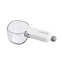 Pet Food Measuring Spoon with Scale Bag Sealing Clip Multi-functional Rice balta