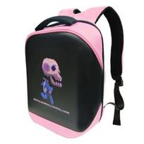 Programmable LED Backpack Bluetooth-compatible Controlled Light Up Daypack with Custom Display Unisex rožinė