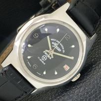 WEST END WATCH CO VINTAGE HAND-WINDING SWISS BOY BLACK DIAL WATCH a701969-1