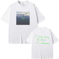 Rapper Kanye West Vultures I Hate Beiug Bi Polar Its Awesome Album Graphic T-shirt Men Women Hip Hop Crewneck T Shirts 61720 S