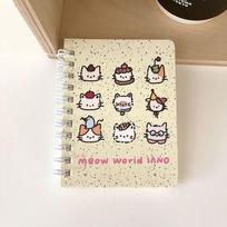 Cute Cartoon Spiral Notebook Mini Portable Pocket Journal Scrapbook Notepad Stationery Student Creative Writing Pad Gift