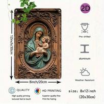 Retro Metal Wall Art Decor for Living Room 20x30cm