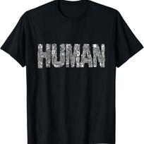 Cyberpunk Futuristic Hu Machine Parts T-Shirt S juoda