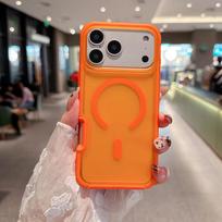 Armor Shockproof Magnetic Case For iPhone 17 Pro Max 16 15 Plus 14 13 Magsafe Wireless Charge Neon Color Matte Translucent Cover iPhone17