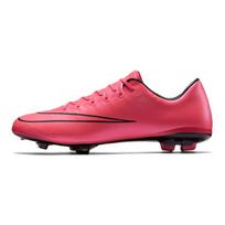Nike Vapor X JR Mercurial FG Slip Resistant Cushioning Abrasion Resistant Low top Soccer Shoes Pink Black Kids' 651620-660 37.5