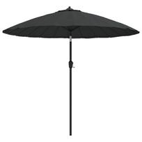vidaXL Lauko skėtis nuo saulės su aliuminio stulpu, antracito, 250cm