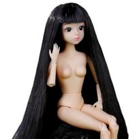 30cm BJD lėlė 26 judami sąnariai Juodos akys Spalvingi plaukai Keičiami drabužiai Nude lėlės kūno modelis Žaislas dovanai One Size R