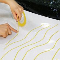 Premium-18 Rolls Fine Line Tape 1/16,7/10,1/8,1/4,1/2,3/4 Inch X 55Yard, Fineline Masking Tape, Painters Automotive Masking Tape geltona