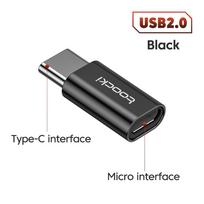 „Toocki OTG USB 3.0“ į „Type C Adapter Micro“ į „Type C Male“ į „USB 2.0 Female“ keitiklis, skirtas „Macbook Xiaomi Samsung OTG“ jungties Micro to TypeC juoda