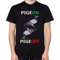 Pigeon T-Shirt Pigeoff Bird Birdwatcher Funny Meme Men Women Unisex Top 2XL