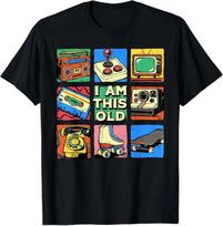 Man Jau Tiek Metų Retro Vintage Nostalgija 80-tieji 90-tieji Kasetės Marškinėliai 2XL