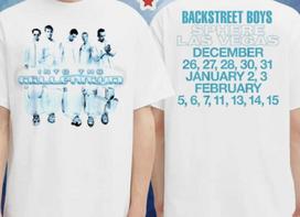 Backstreet Boys Into The Millennium At Sphere Las Vegase Gruodžio Sausio Vasario Marškinėlis Unisex T-shirt XL