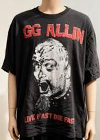 GG Allin Look Into My Eyes 00s Rare Design Black Unisex Shirt Reprint NWT Unisex T-Shirt M