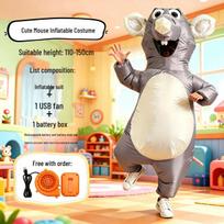 Cross-border Special Inflatable Mouse Doll Costume for Halloween Party or Festival Performance One Size