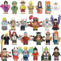 Vienas Gabalas Statybinis Mini Figūrėlės Žaislas Luffy Chopper Zoro Veiksmo Figūrėlė Surinkimo Modelis Vaikams Dovana X0352 Kt1008  6PCS