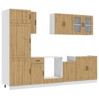 vidaXL Virtuvinių spintelių komplektas, 8 dalių, Kalmar, artisano